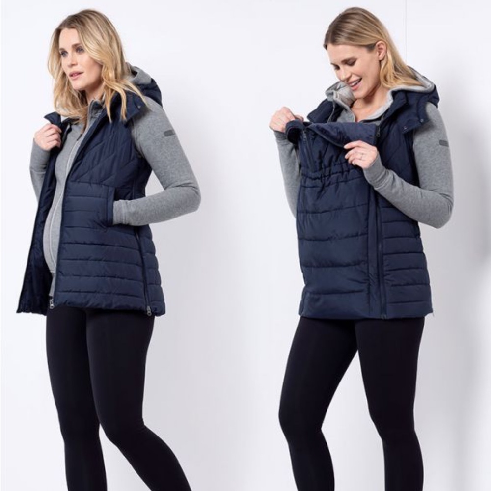 Seraphine Navy 3-in-1 Maternity Vest NWOT